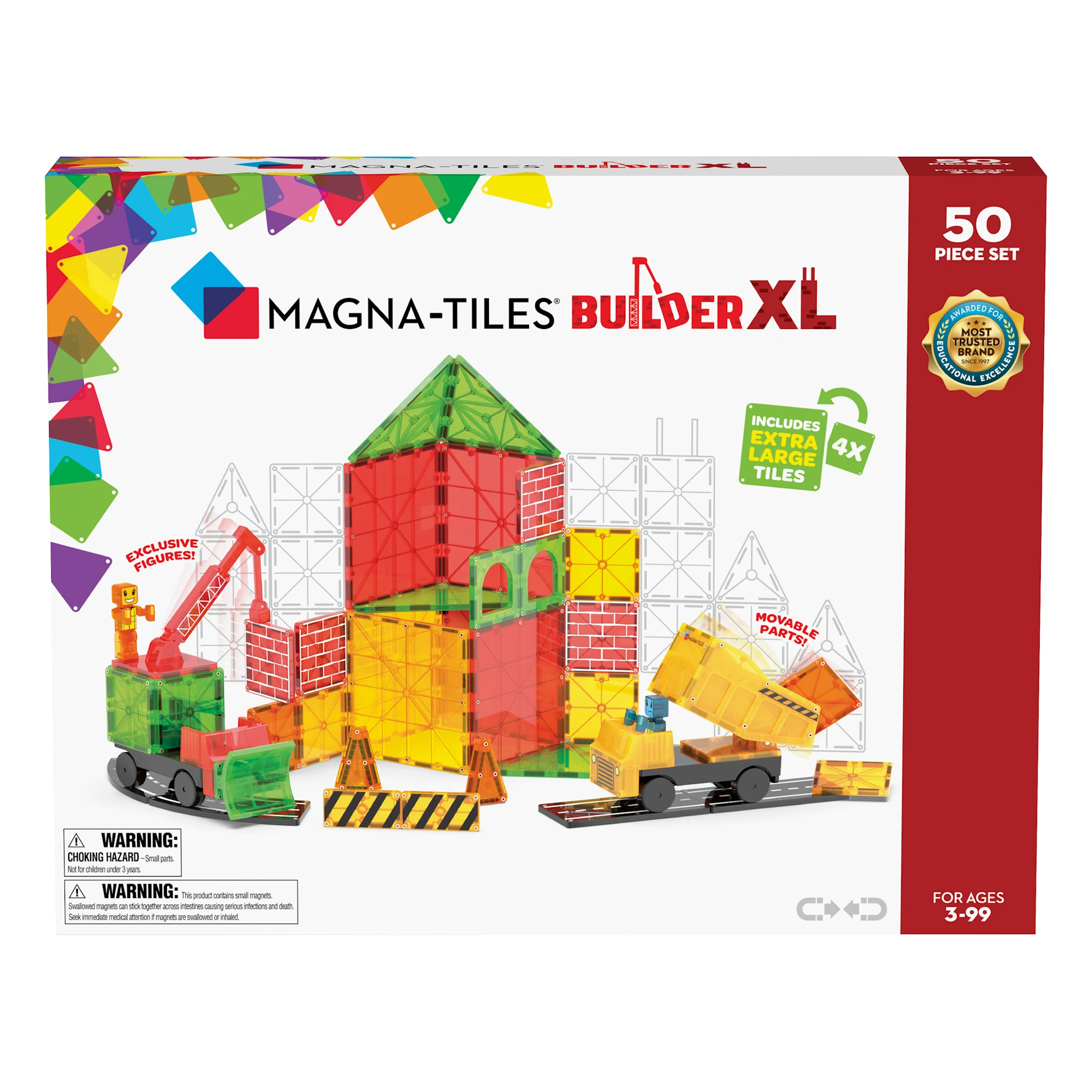 Tuotekuva ille Builder XL 50 kpl Magna-Tiles