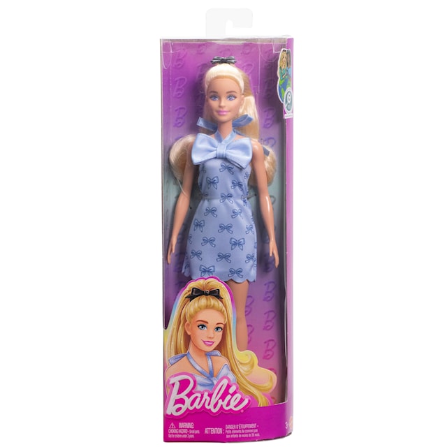 Produktbilde 2 for Barbie Fashionista Motedukke Blue Bows