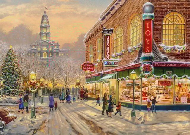 Produktbild 2 för A Christmas wish Thomas Kinkade Julpussel 1000 bitar Schmidt