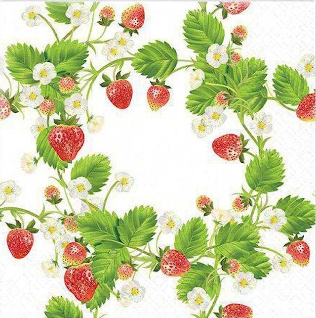 Produktbild 1 för Servetter Jordgubbar 20-pack Gullers