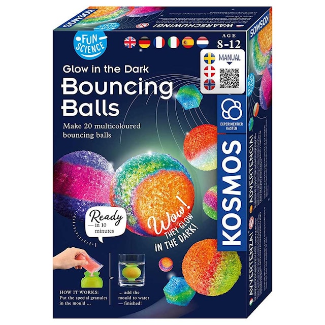 Fun Science Glow in the Dark Studsboller STEM Kosmos