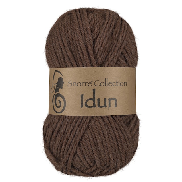 Idun Ull, Alpacka mix 50 gr Brun 608, Viking Snorre