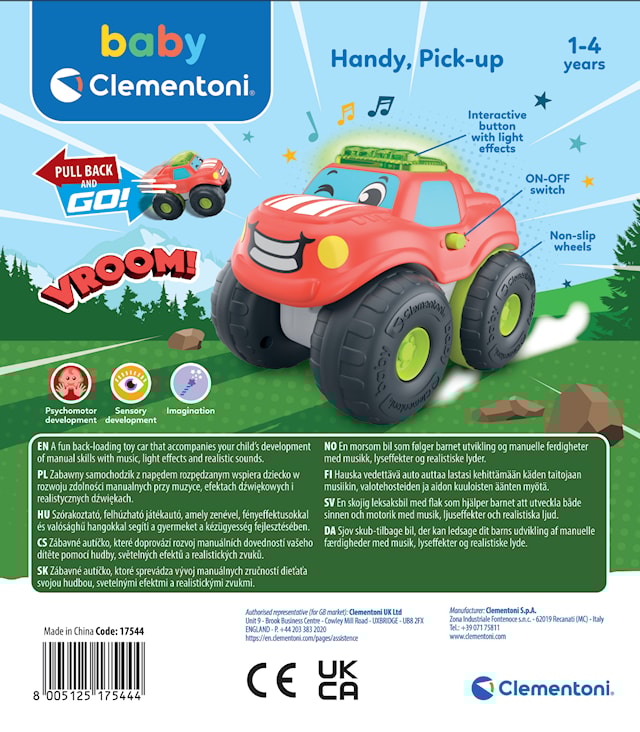 Tuotekuva 3 - Stunt Wheels Pick Up Palautuva Auto Clementoni