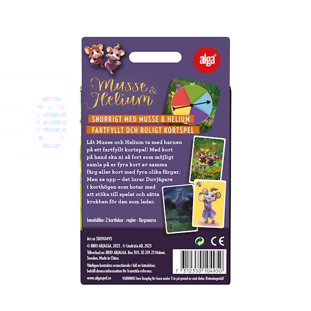Produktbilde 2 for Kortspel Snurrigt med Musse & Helium Alga