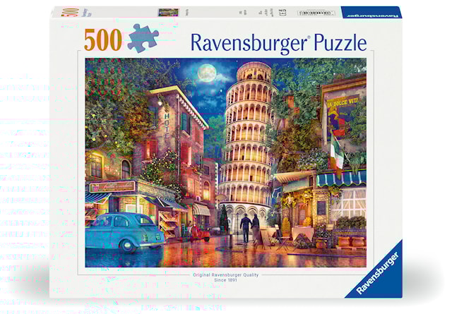 Produktbilde 1 for Gatene i Pisa Puslespill 500 brikker, Ravensburger