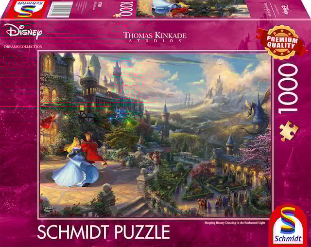 Produktbilde 1 for Disney Sleeping Beauty Dancing Thomas Kinkade Puslespill 1000 brikker Schmidt