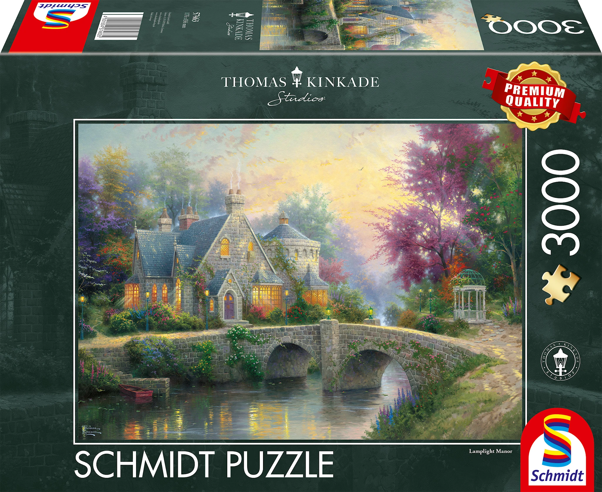 Produktbilde for Lamplight Manor Thomas Kinkade Puslespill 3000 brikker Schmidt