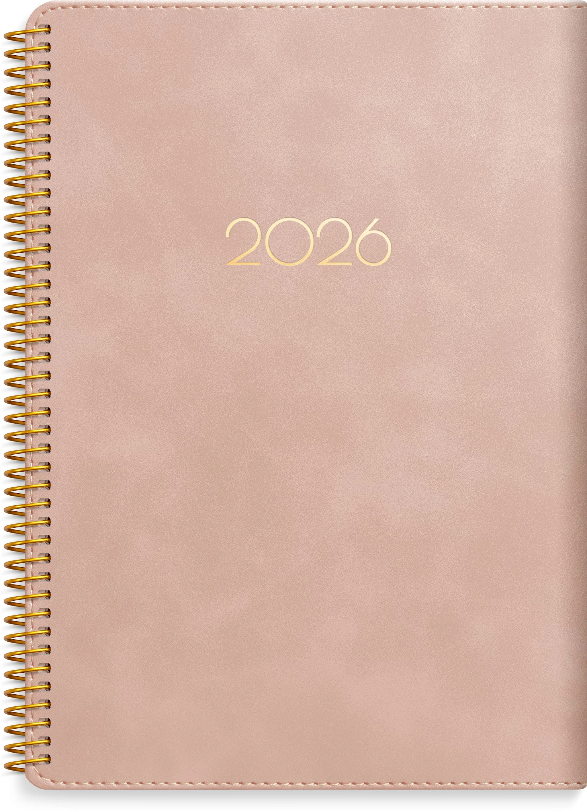 Produktbild för Kalender 2026 A5 Business Twist Rosa Burde