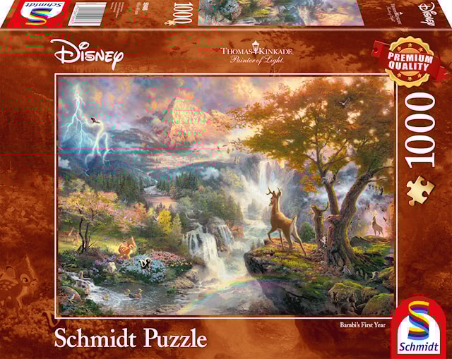 Produktbild 1 för Disney Bambi Thomas Kinkade Pussel 1000 bitar Schmidt
