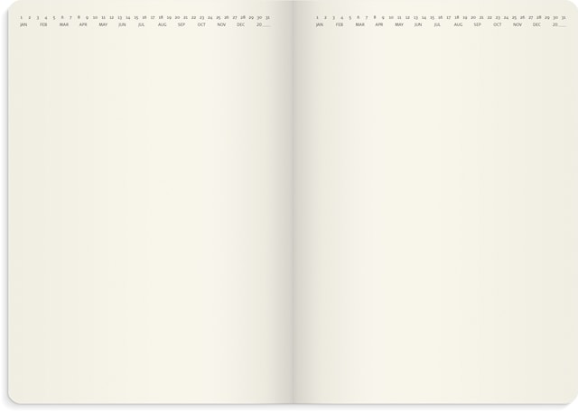 Tuotekuva 4 - Kalender 2026 A5 Stor Veckokalender Forma Deluxe Svart Burde