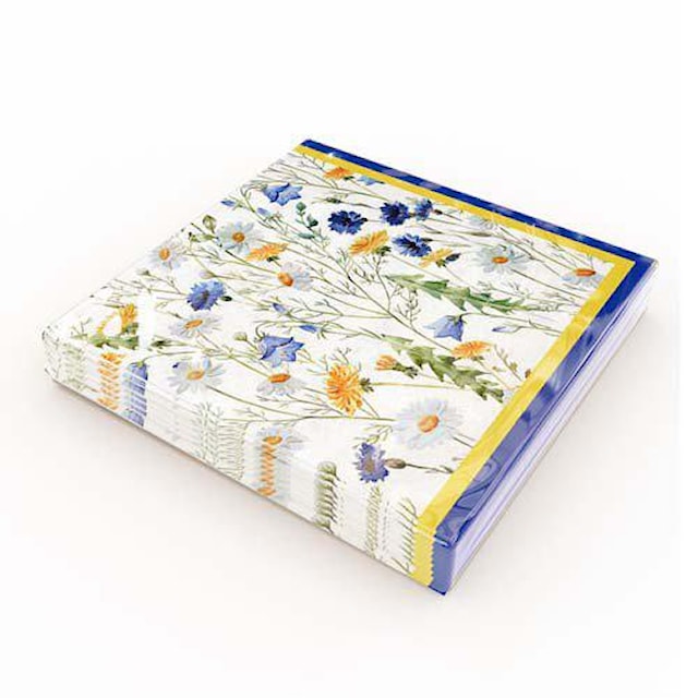 Produktbild 2 för Servetter Sommarblommor 20-pack Gullers