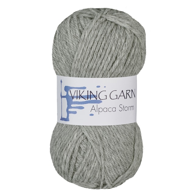 Alpaca Storm Garn Alpackamix 50 g Ljusgrå 513 Viking Garn