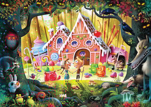 Tuotekuva 2 - Hansel and Gretel Beware Palapelit 1000 palaa, Ravensburger