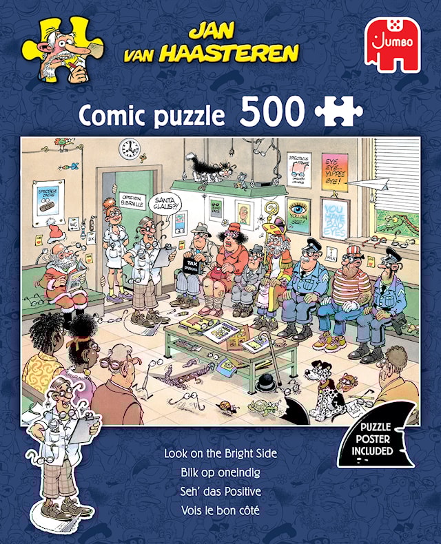 Produktbilde 1 for Jan Van Haasteren Look at the Bright Side Puslespill 500 brikker
