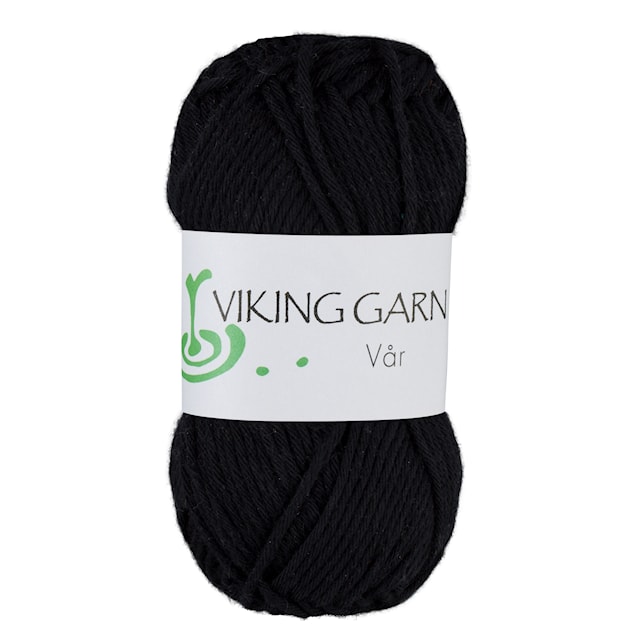 Vår 50 g Sort 403 Viking Garn