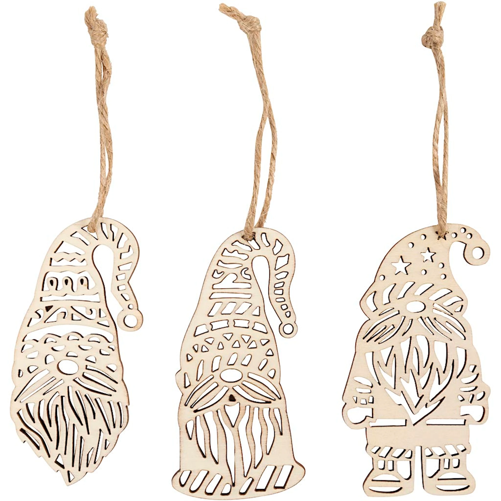 Tuotekuva ille Skandinaavinen joulutonttu, Kork. 8 cm, Lev: 4 cm, 6 kpl/ 1 pkt