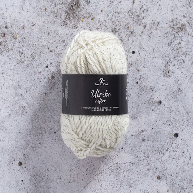 Ulrika Reflex Lanka Villasekoitus 50 g Valkaisematon Svarta Fåret