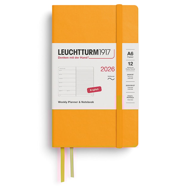 Weekly Planner & Notebook 2026 A6 Soft Rising Sun Leuchtturm1917