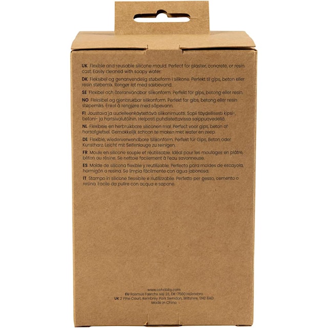 Produktbilde 2 for Silikonform, Rillede lysestaker, H: 4+5,5 cm, dia. 7+8 cm, blank transparent, 2 stk./ 1 pk.