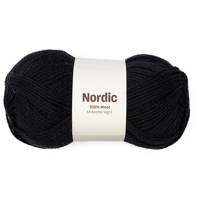 Nordic 100% villa 100 gr  Talviyö musta A823  Adlibris