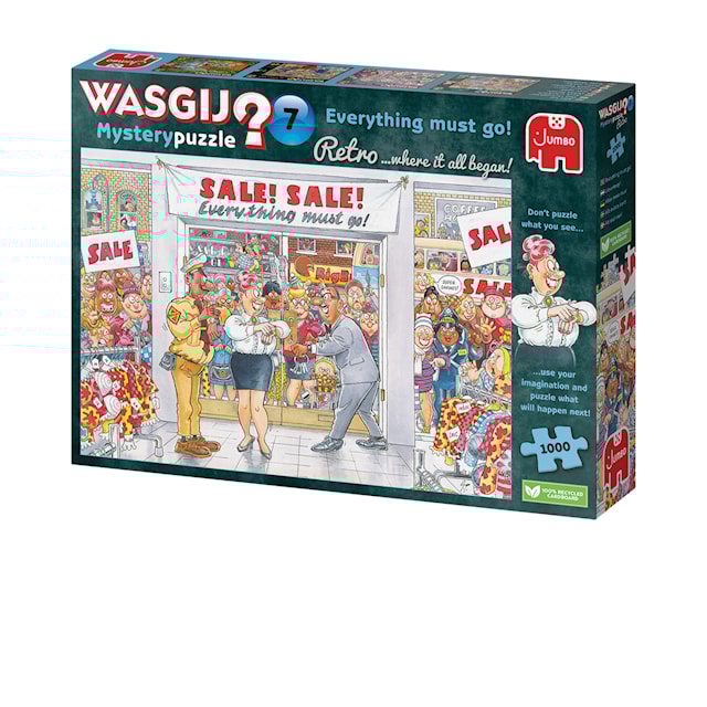 Produktbilde 4 for Wasgij Retro Mystery 7 everything must go Puslespill 1000 brikker, Jumbo