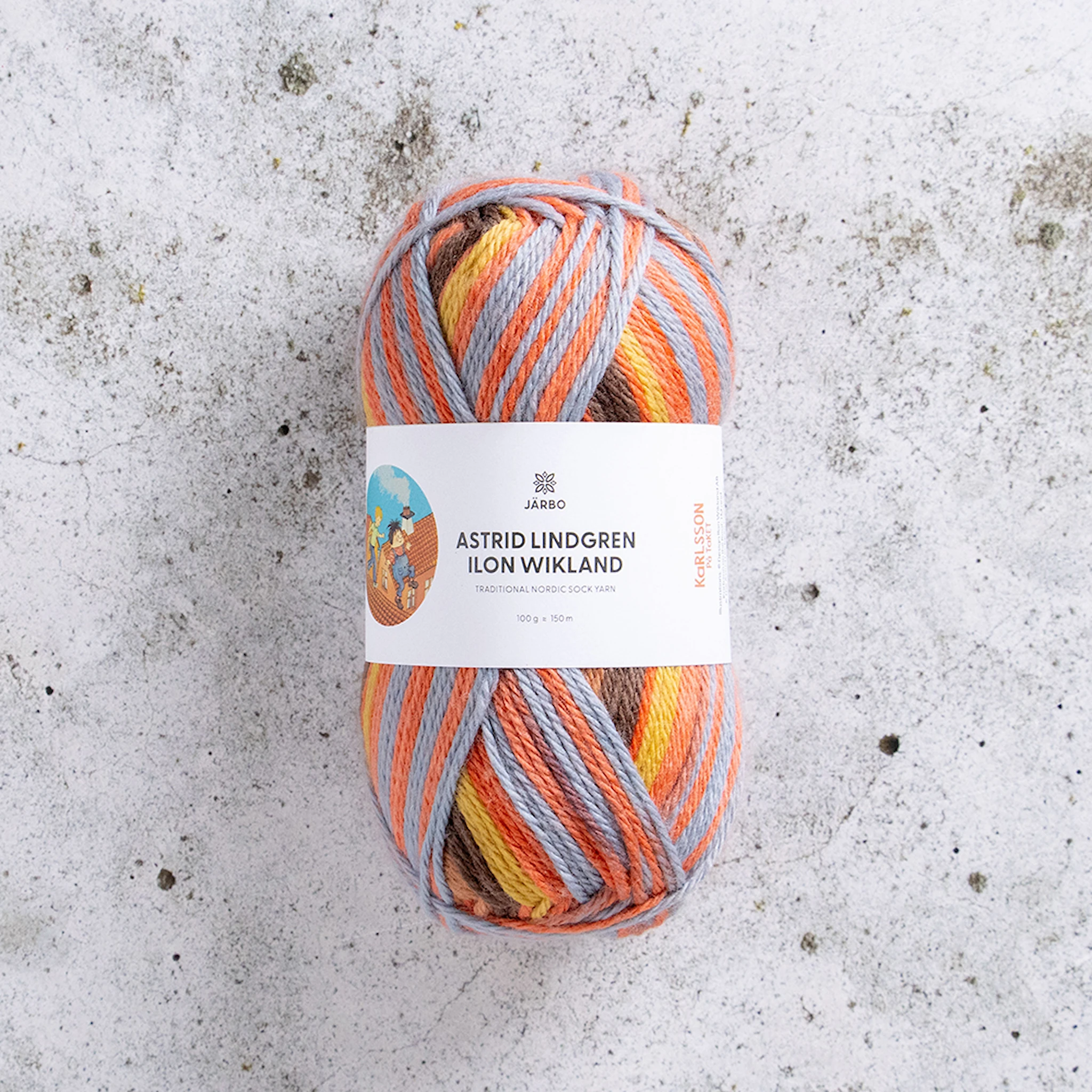 Produktbild för Astrid Lindgren Ilon Wikland Garn 100g Järbo
