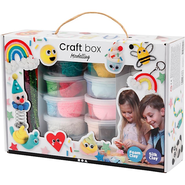 Produktbild 4 för Creativ Company Foam Clay & Silk Clay - Gift Box