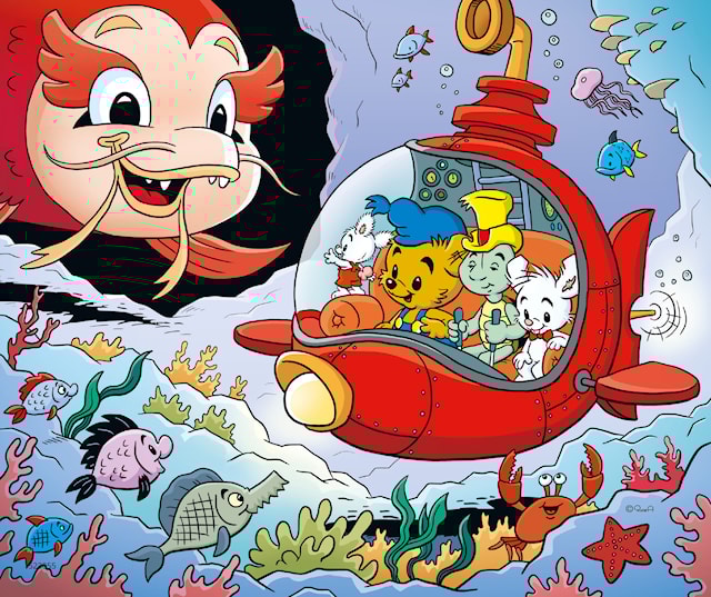 Produktbild 2 för Träpussel Bamse och havets hemligheter 30 bitar, Kärnan