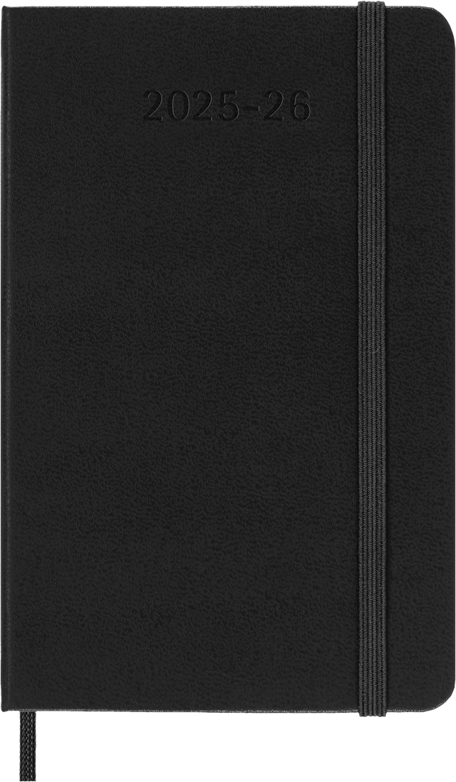 Tuotekuva 2 - Kalenteri 18 kk 25/26 Classic Hard Weekly Horizontal Pocket Musta Moleskine