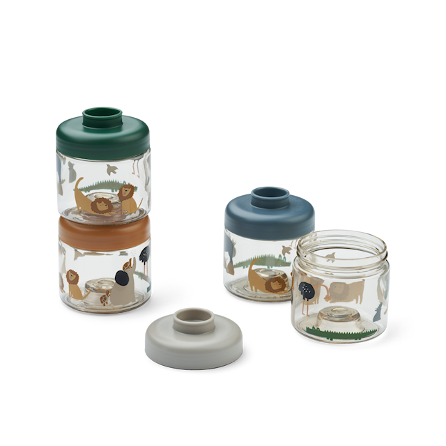 Dominique Baby Food Storage Tritan 4-Pack All Together/Sandy Liewood