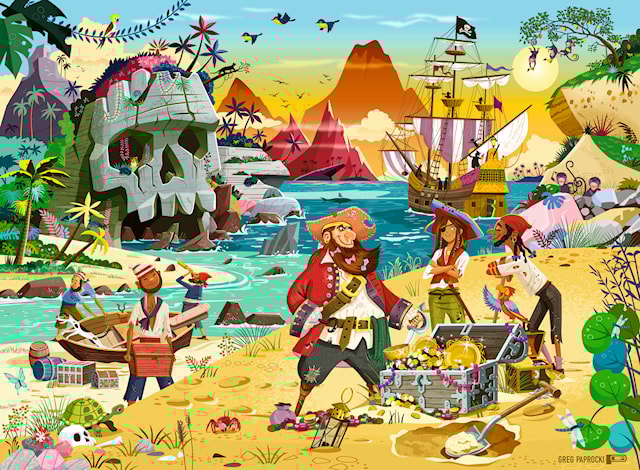 Produktbild 2 för Treasure 100 XXL bitar, Ravensburger