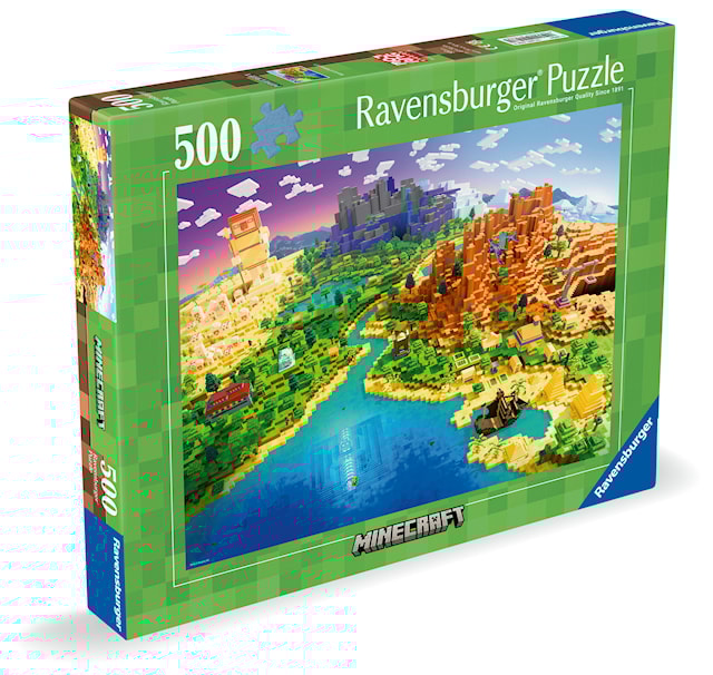 Produktbild 3 för World of Minecraft Pussel 500 bitar, Ravensburger