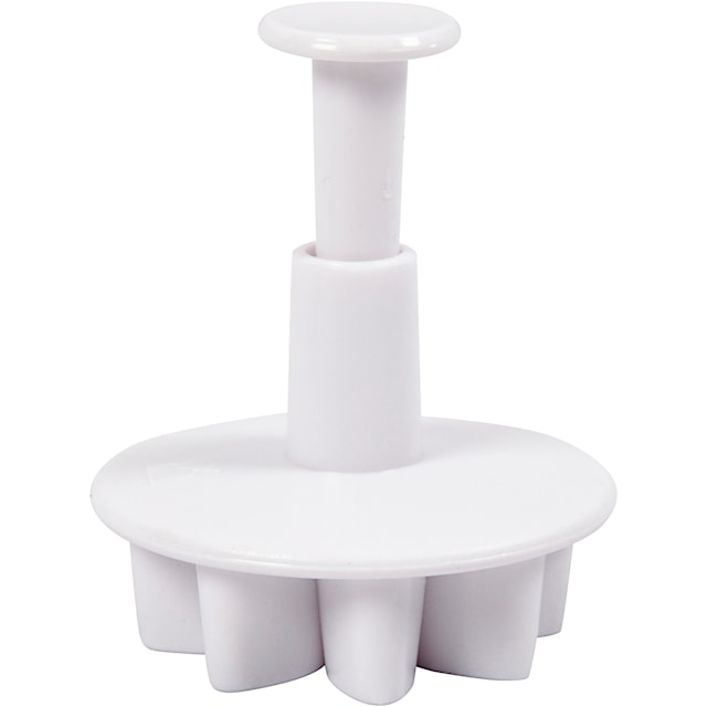 Produktbilde 3 for Utstikkere med preg, blomst, dia. 2,3+2,8+3,6+4,4 cm, hvit, 4 stk./ 1 pk.