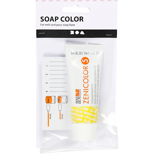 Produktbild 2 för Tvålfärg Gul 30 g