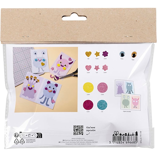 Produktbild 2 för Mini DIY Kit - Monster, Creativ Company