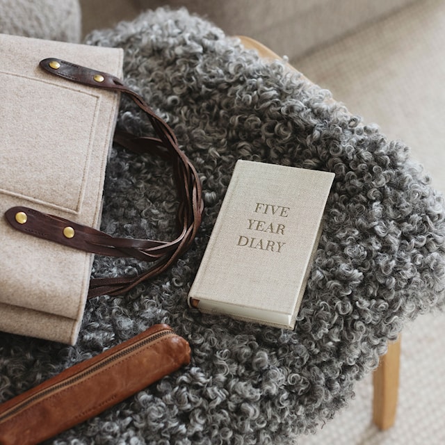 Produktbilde 3 for 5-Års Dagbok Pocket Rough Linen Paperstyle