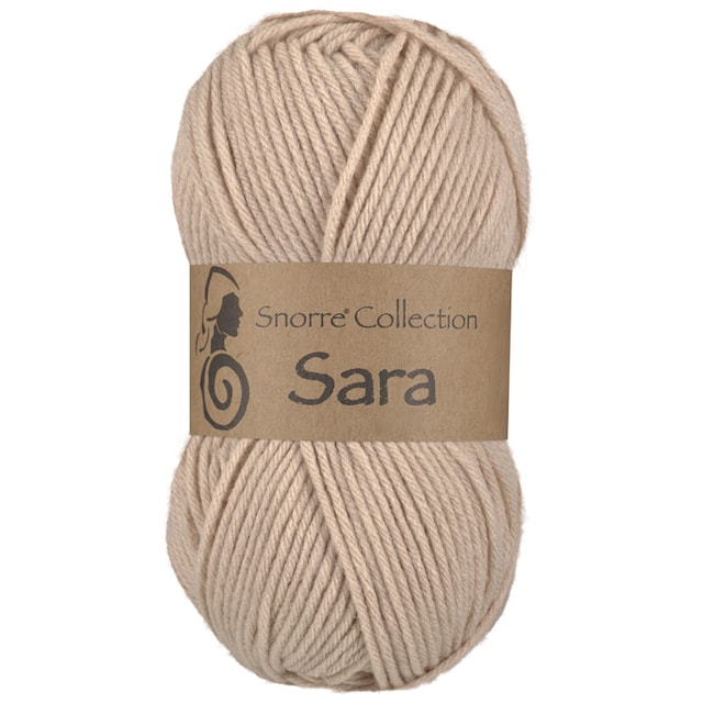 Sara Akrylgarn 50 g Sand 906, Viking Snorre