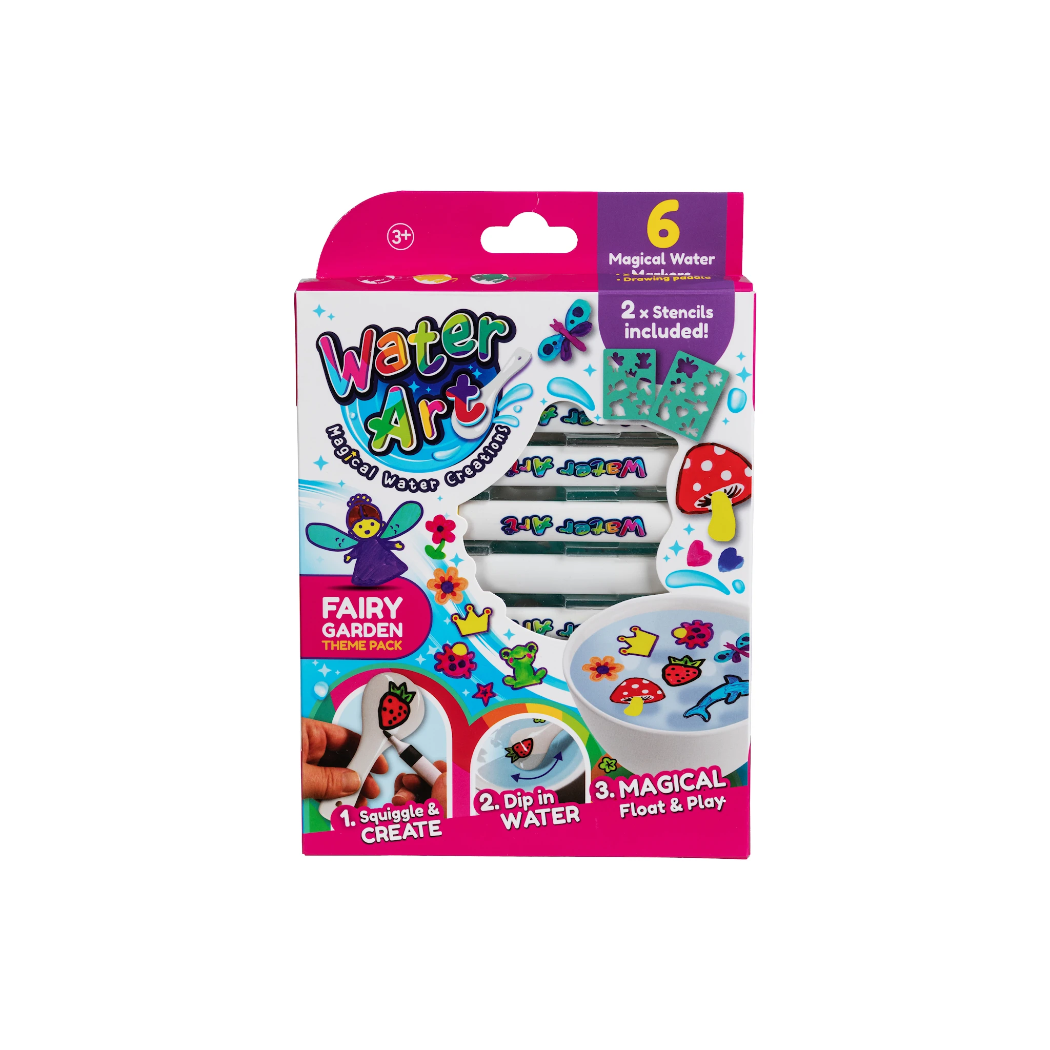 Produktbild för Water Art Älvor 6 Pennor