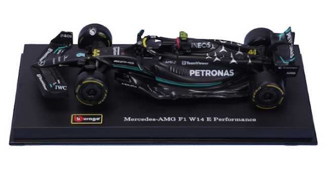 Produktbild 4 för F1 Mercedes-AMG 4-pack British Gp Lewis Hamilton 1:43 Buraggo