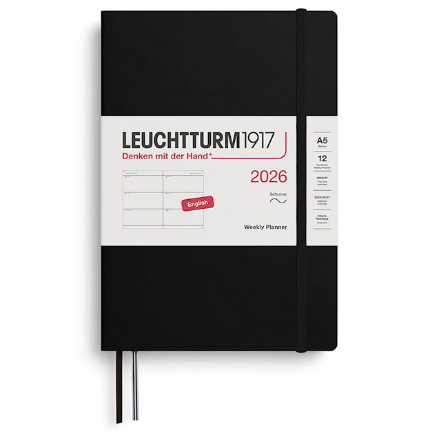 Weekly Planner 2026 A5 Soft Black Leuchtturm1917
