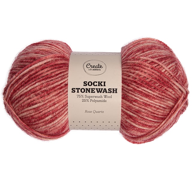 Produktbild 1 för Socki Stonewash 100 g Rose Quartz B185 Adlibris