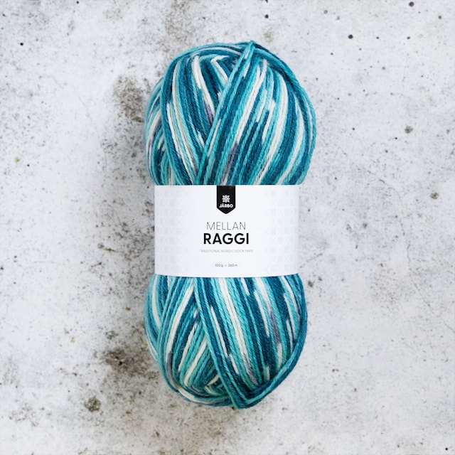 Produktbilde 1 for Mellanraggi Garn Ullmiks 100 g Heavenly Carpet (28441) Järbo