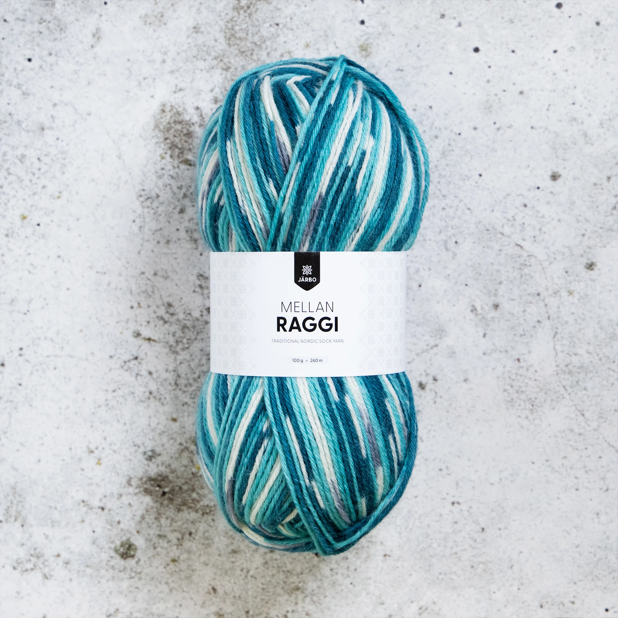 Produktbild för Mellanraggi Garn Ullmix 100 g Järbo