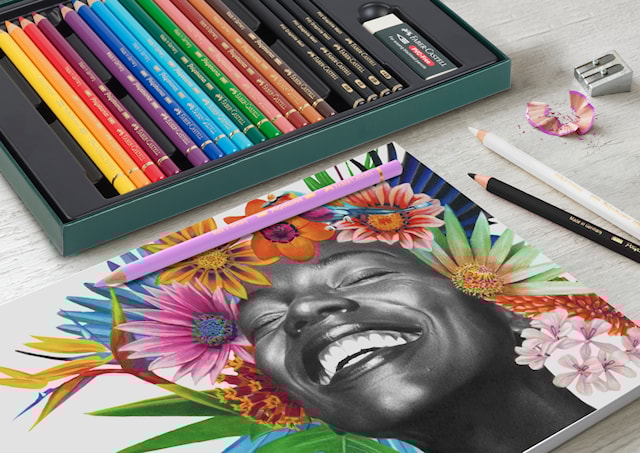 Tuotekuva 2 - Lahjasetti Polychromos & Pitt Graphite Matt Small 40 osaa Faber Castell