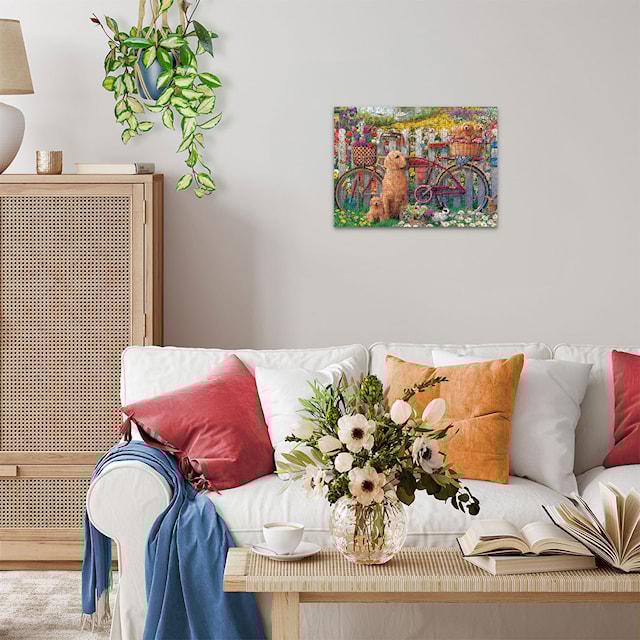 Produktbild 5 för Pussel Cute Dogs In The Garden 500 bitar, Ravensburger