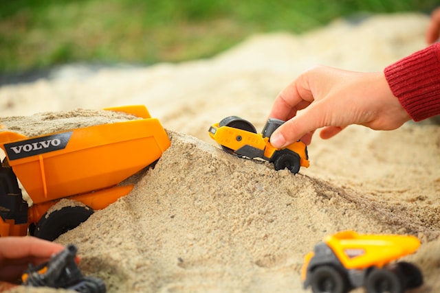 Produktbild 2 för 5-Pack Volvo Anläggningsfordon Dickie Toys