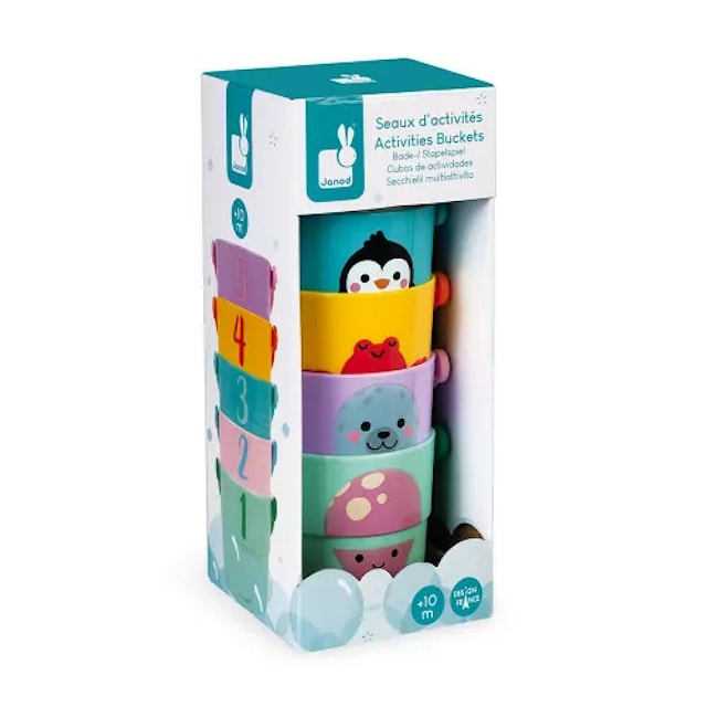 Produktbilde 3 for Badeleke Bøtter 5-pack Janod