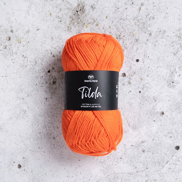 Tilda Garn Bomullsmiks 50 g Cherry Tomato (90) Svarta Fåret