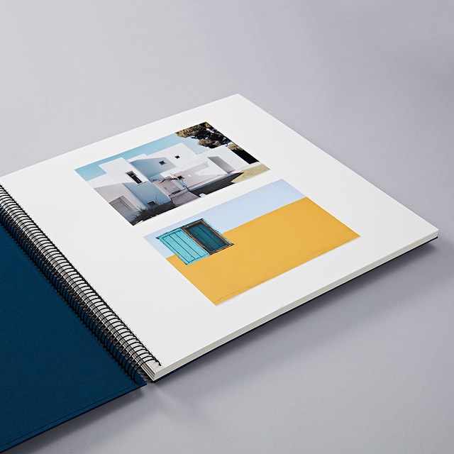 Produktbilde 2 for Fotoalbum Spiralbundet Large Marine Semikolon