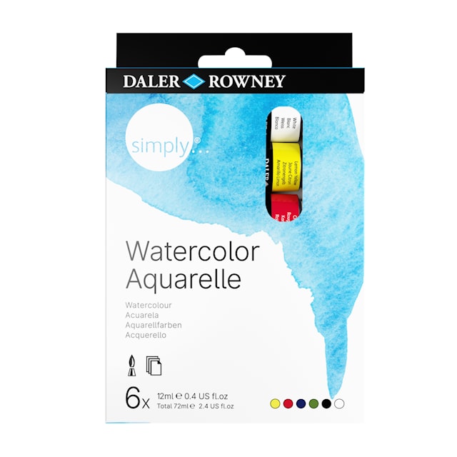 Produktbild 2 för Akvarellfärg Basfärger 6x12 ml Daler-Rowney
